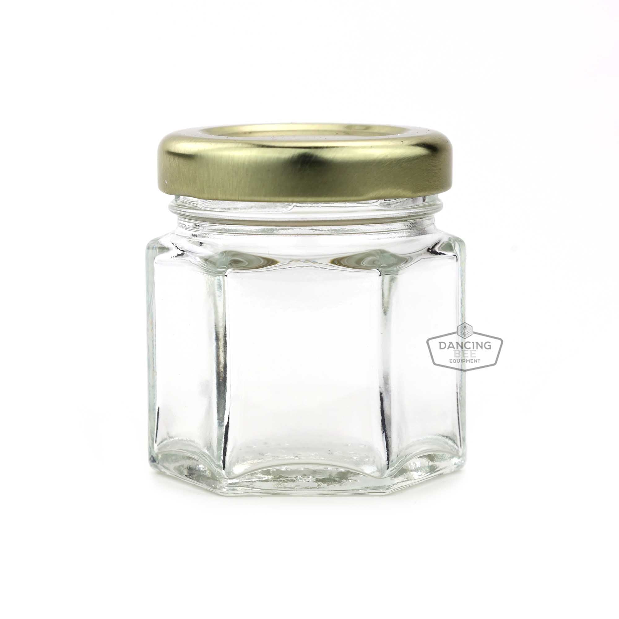Glass Hexagon Jar | 45 ml | 2 oz