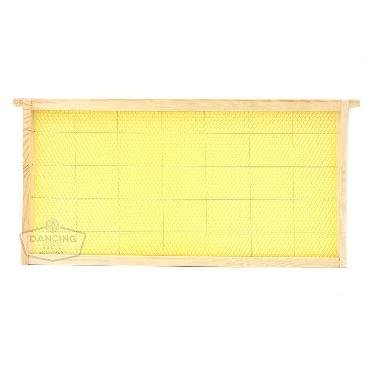 Dancing Bee | Assembled Beeswax Frame | Deep | Box of 20