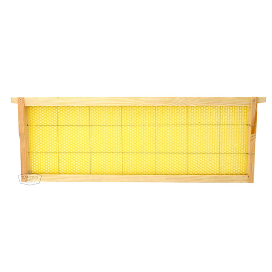 Dancing Bee | Assembled Beeswax Frame | Medium | Box of 40