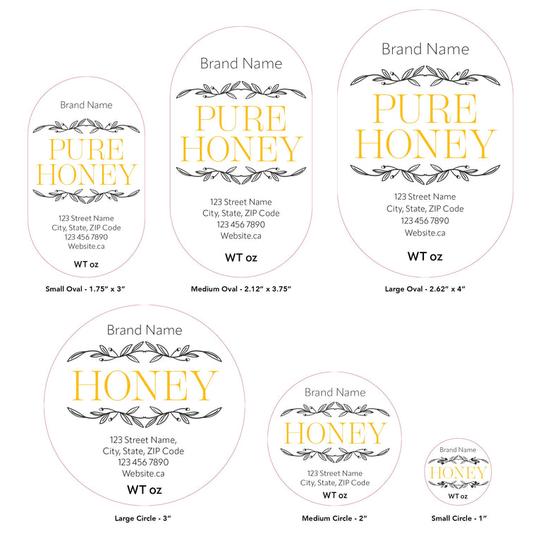 Design 1 | Custom Honey Labels