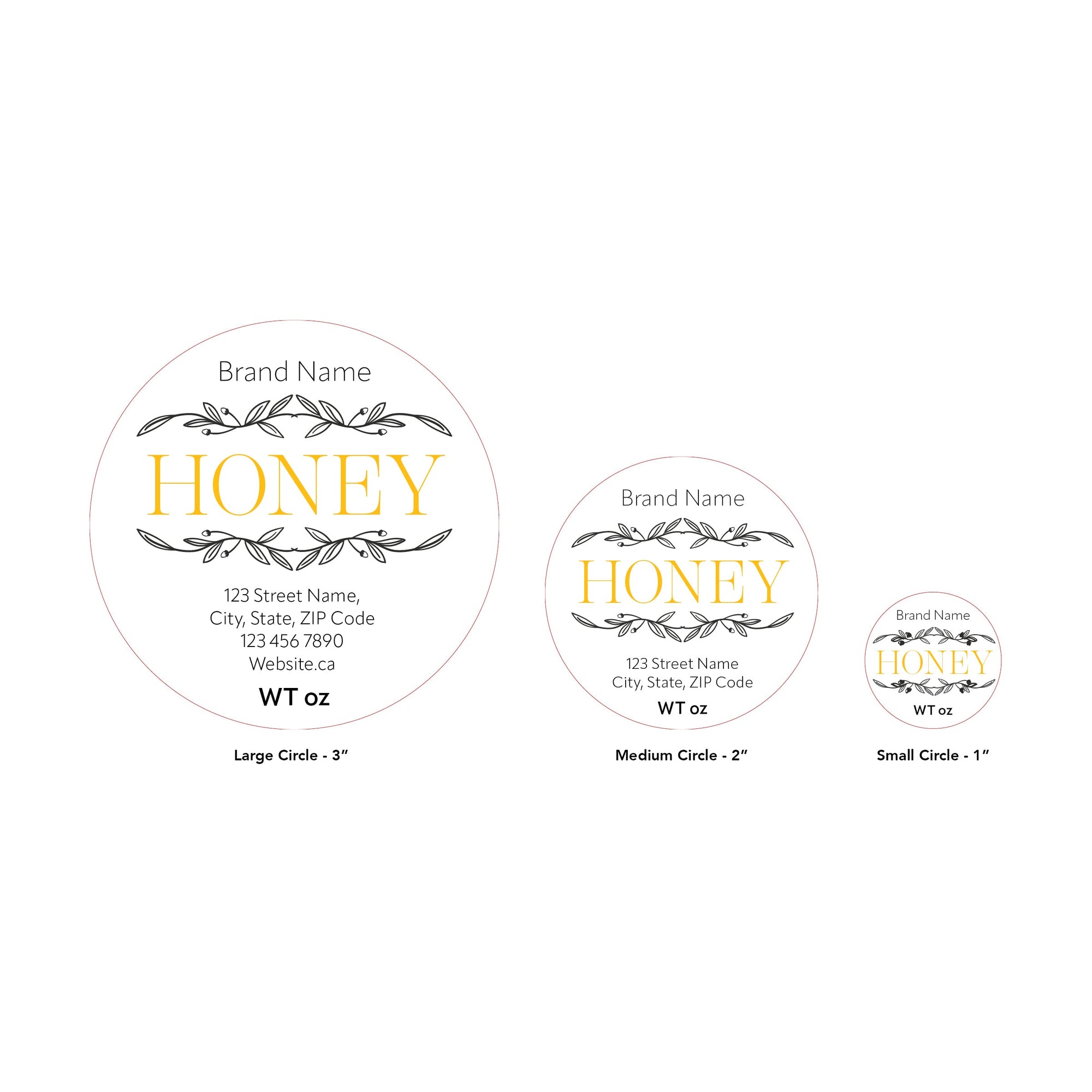 Design 1 | Custom Honey Labels