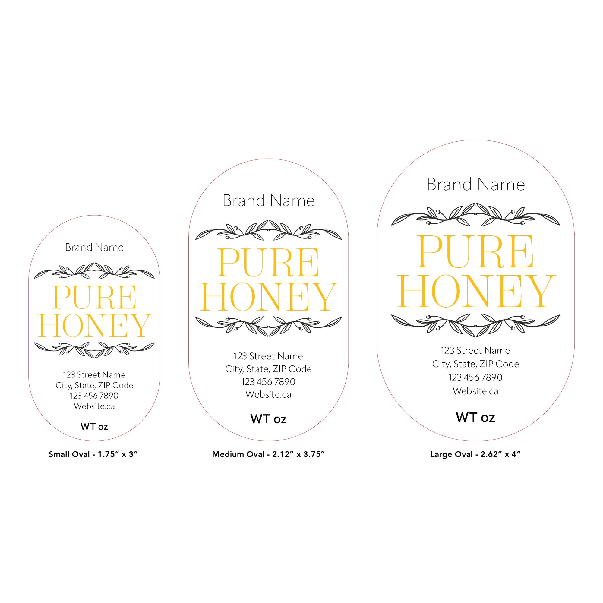 Design 1 | Custom Honey Labels