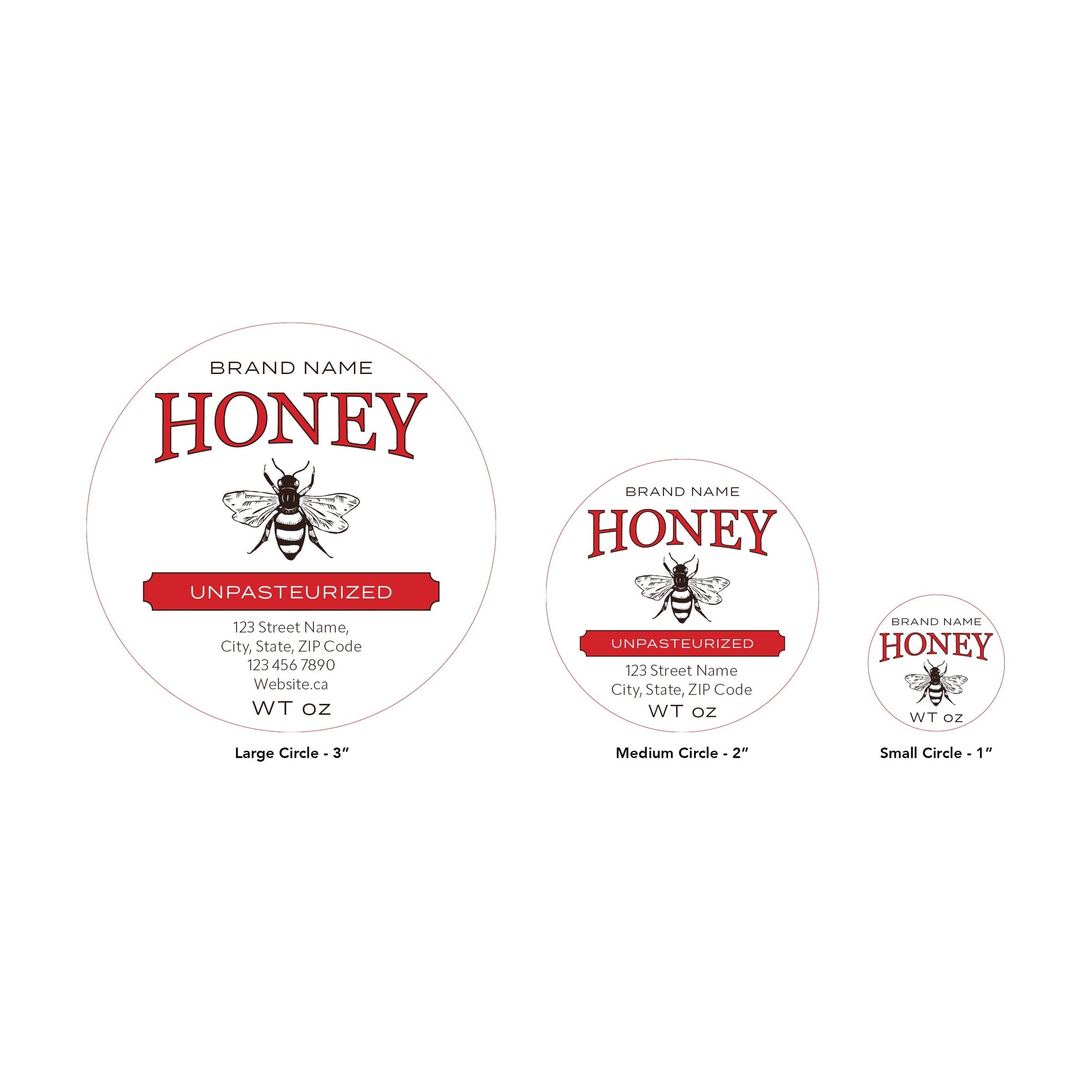 Design 2 | Custom Honey Labels