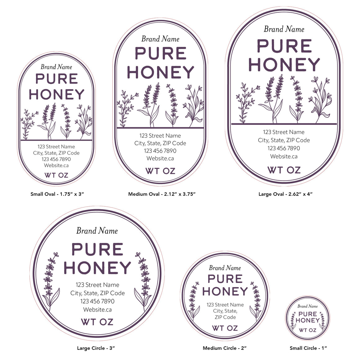 Design 3 | Custom Honey Labels