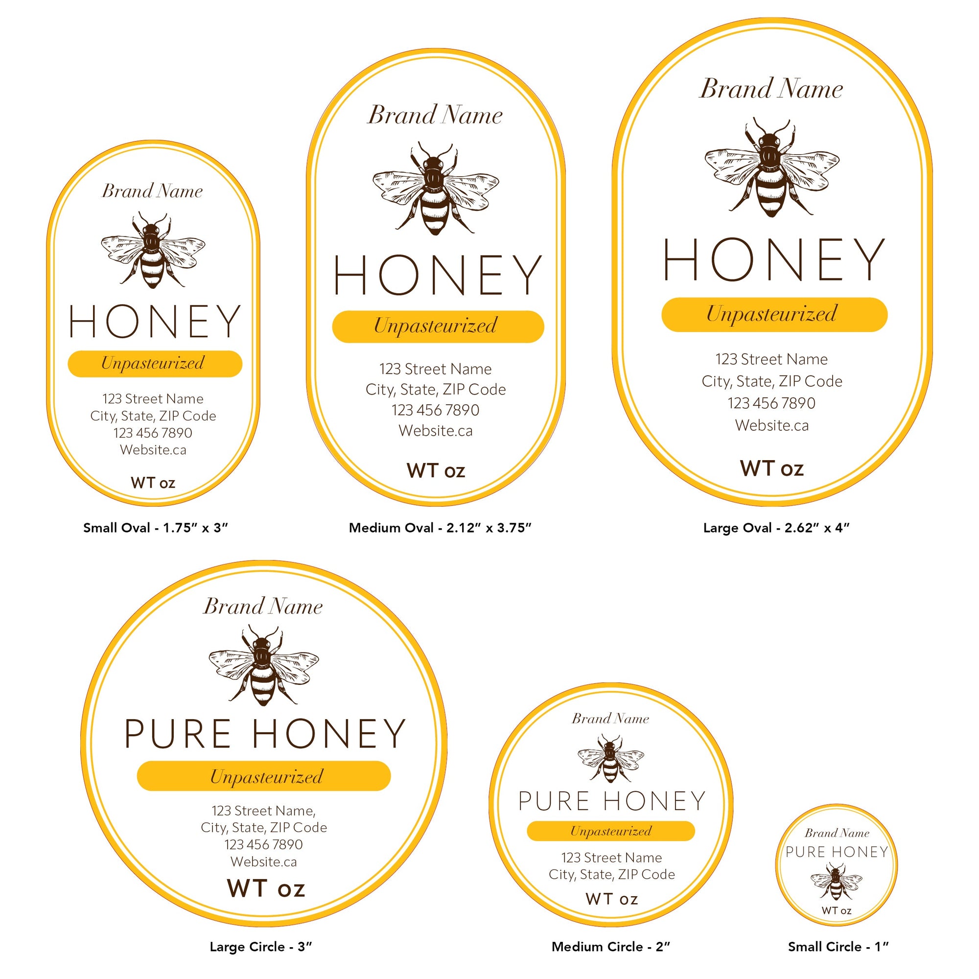 Design 5 | Custom Honey Labels
