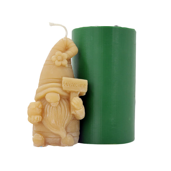 The Candle Works | Mold | Gnome Welcome | 2.5"x5"