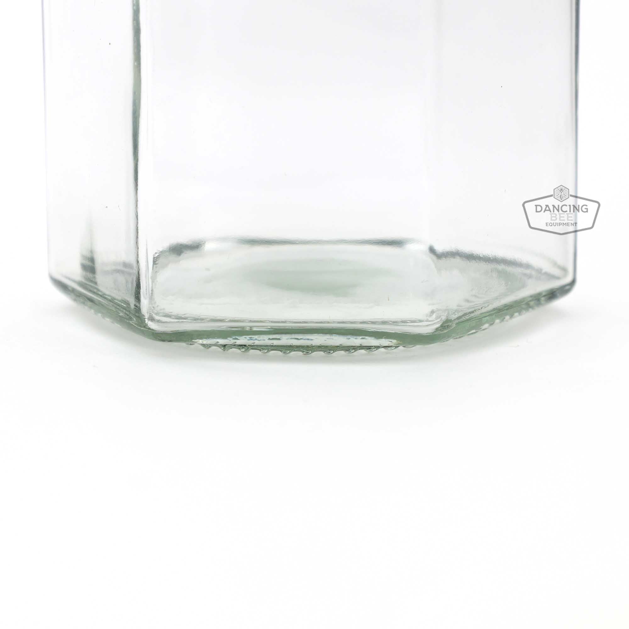 Glass Hexagon Jar | Top View | 280 ml | 14 oz (price per case)