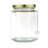 Glass Hexagon Jar | 280 ml | 14 oz