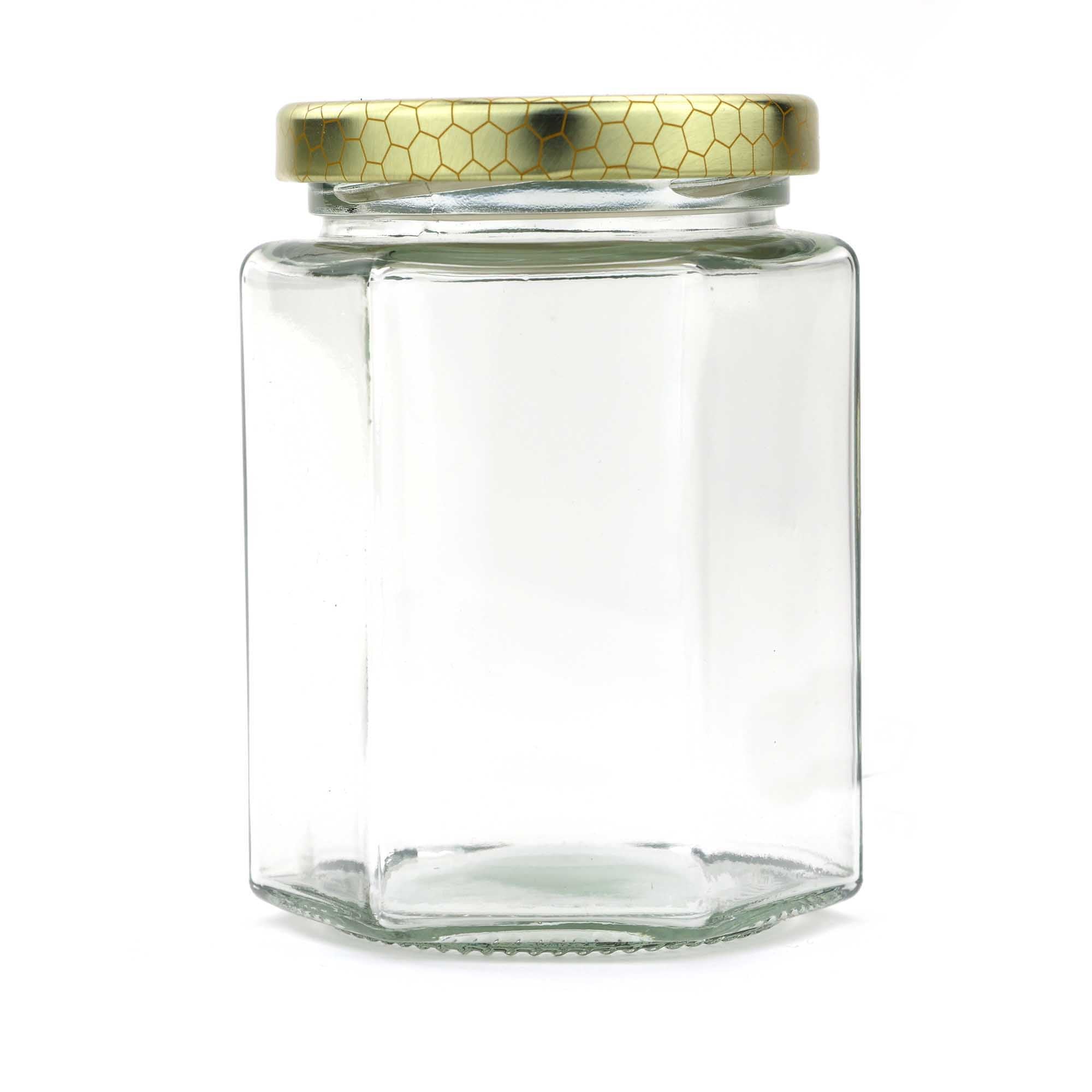 Hexagon Glass Jar | 380 ml