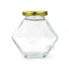 glass Hexagon Side Jar | 180 ml