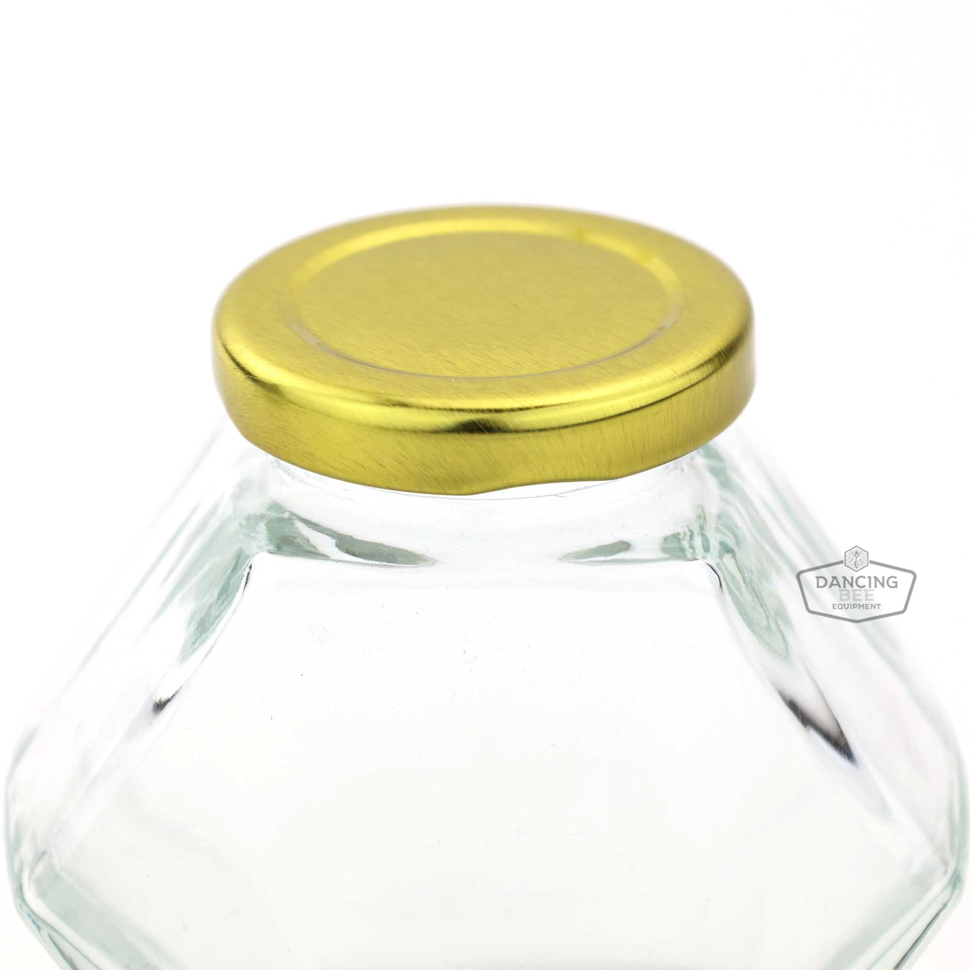 Hexagon Jar | Side View | 180ml | 9 oz (price per case)