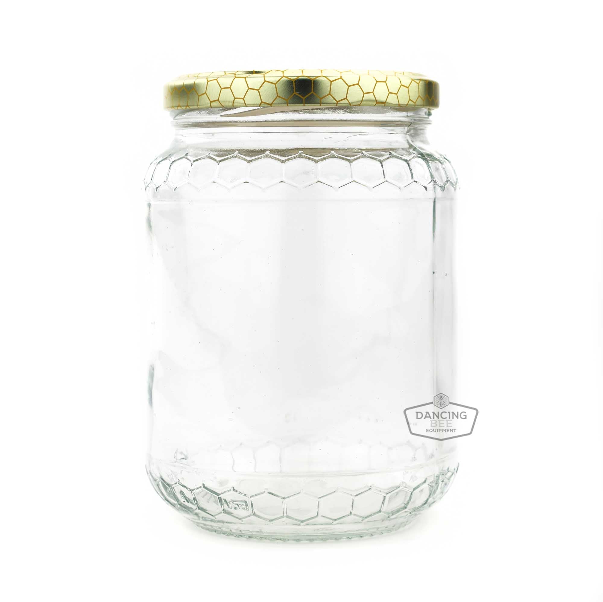 Glass Honeycomb Jar | 750 ml | 32 oz