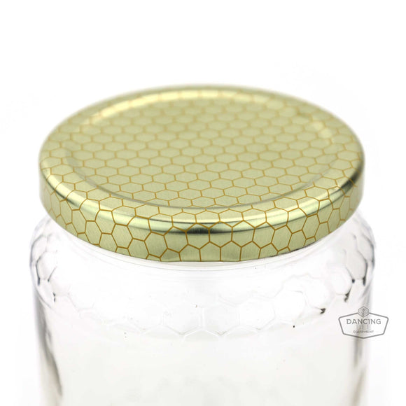 Glass Honeycomb Jar | 375ml | 16 oz (price per case)