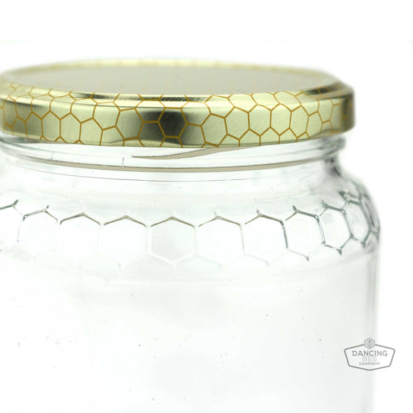 Glass Honeycomb Jar | 750ml | 32 oz (price per case)