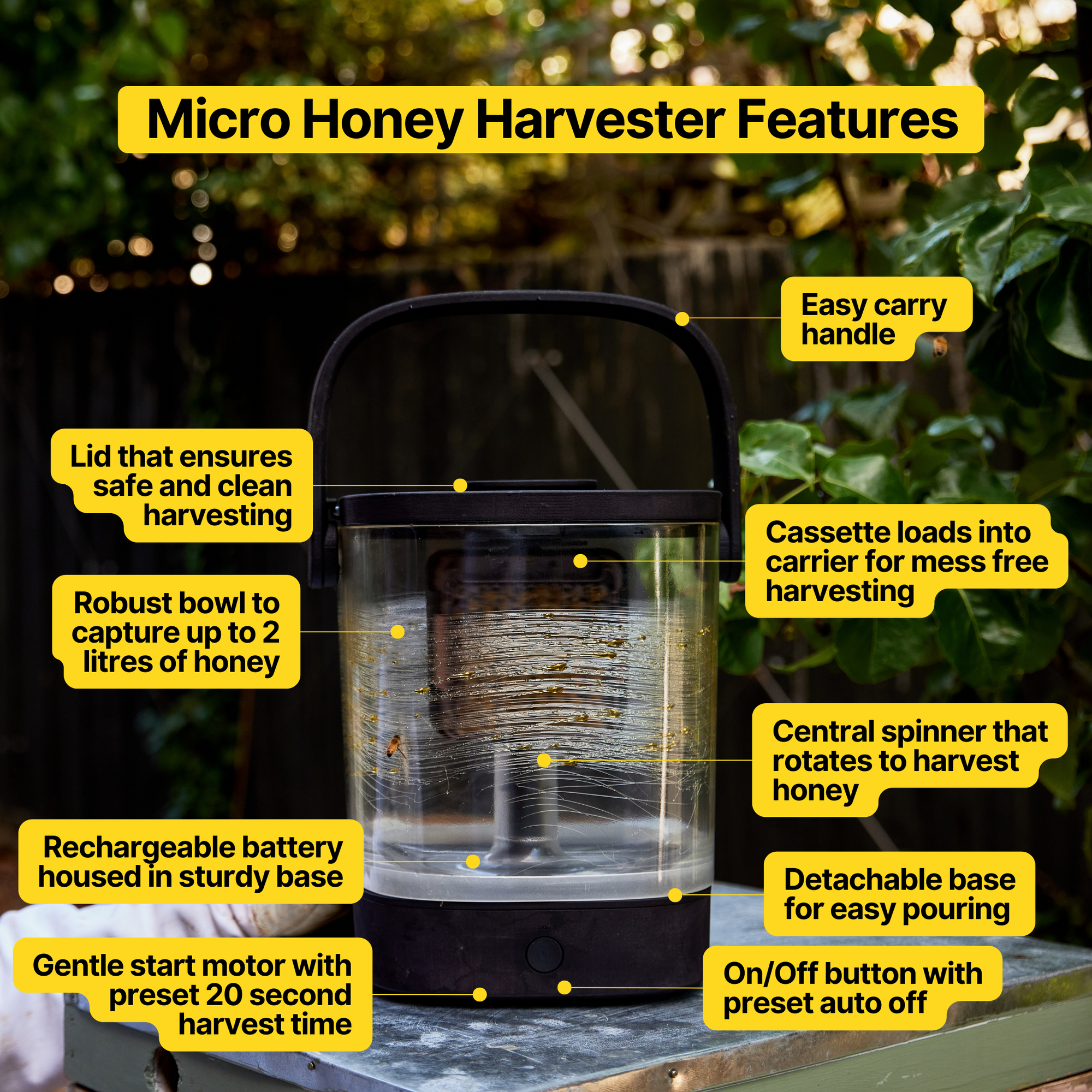 HiveKeepers | Micro Honey Harvester - PRE-ORDER MAY
