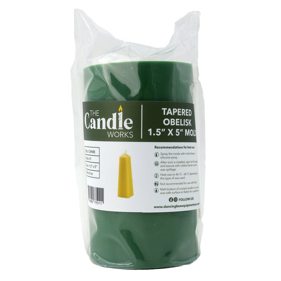 The Candle Works | Mold | Tapered Obelisk | 1.5"x5"