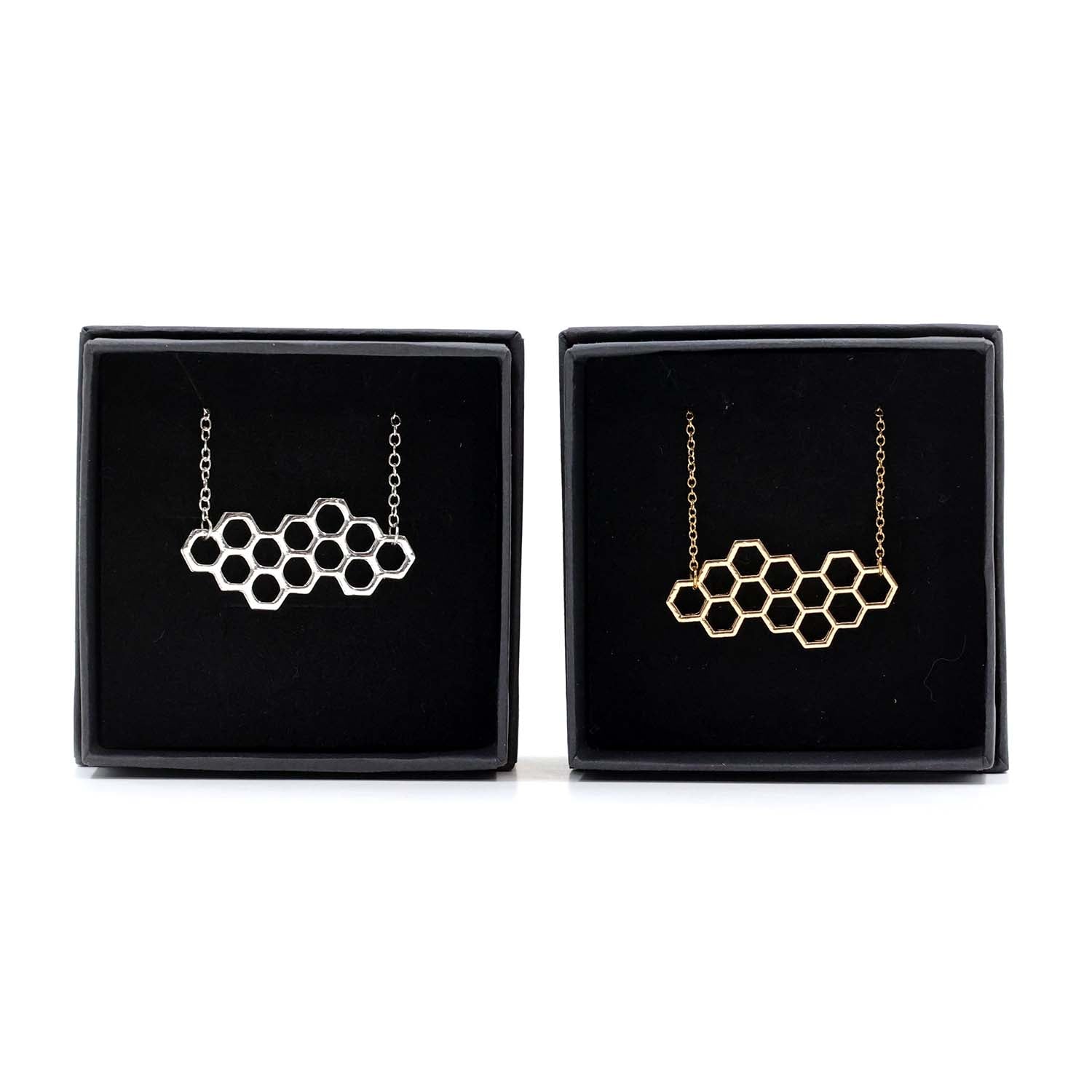 The Bee Works | Small Honeycomb Necklace