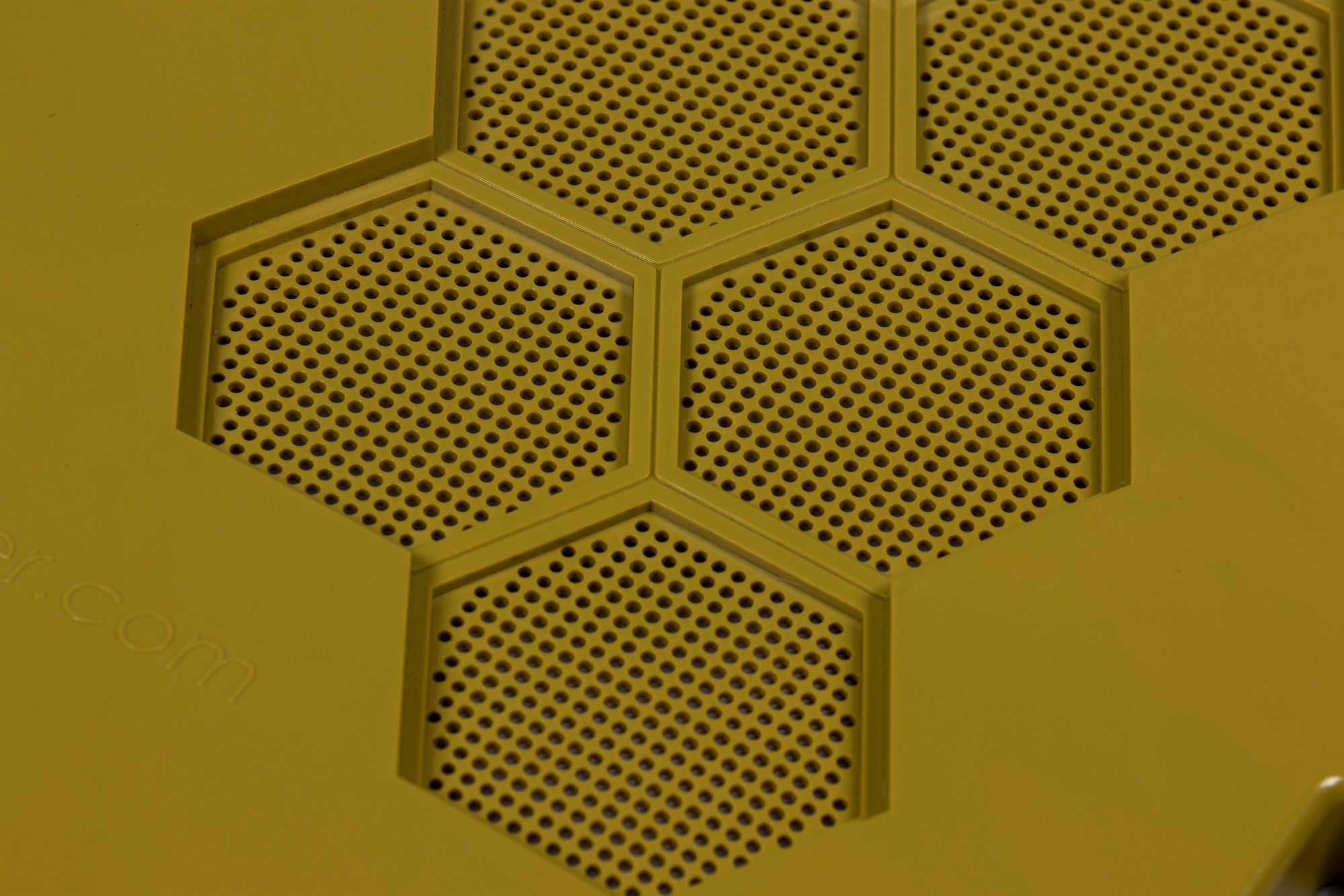 Close-up of a honeycomb pattern